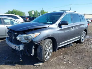 2014 Infiniti QX60 with VIN 5N1AL0MM7EC533909, listed as a IAAI auction lot 42370543 with 159,958 mi miles and . Bid and sale history available at DreamBid. Image 2.