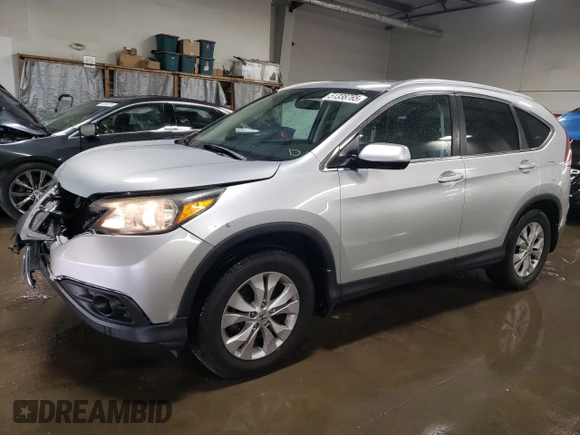 2014 Honda CR-V EX-L with VIN 2HKRM4H72EH641262, listed as a Copart auction lot 51338765 with 173,658 mi miles and Salvage Title. Bid and sale history available at carsss.com. Image 1.