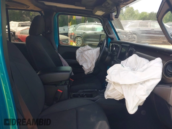 2020 Jeep Wrangler Unlimited Sport z VIN 1C4HJXDG4LW331133, wystawiony jako IAAI lot #42154246 z przebiegiem 87 668 mil mil oraz . Historia ofert i sprzedaży dostępna na DreamBid. Obrazek 5.