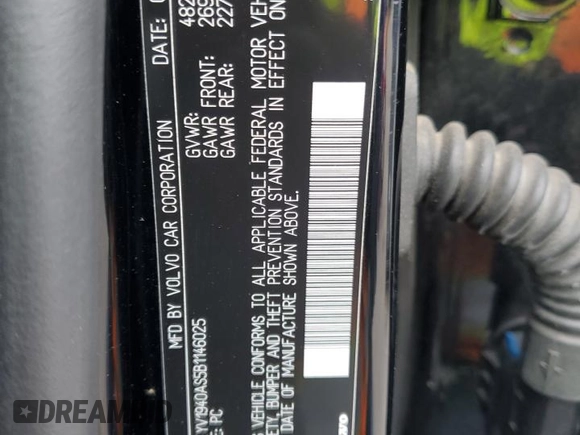 2011 Volvo S80 3.2L с VIN YV1940AS5B1146025, выставлен на аукционе Copart как лот 89000055 с пробегом 123 698 миль миль и Списание • Salvage title. История ставок и продаж доступна на DreamBid. Изображение 14.