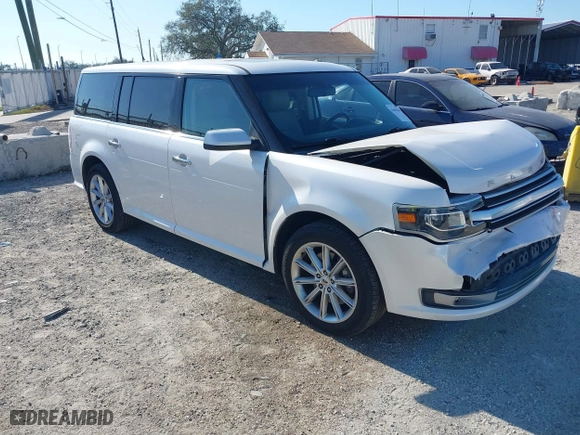 2017 Ford Flex Limited with VIN 2FMGK5D81HBA13240, listed as a IAAI auction lot 41694206 with 113,356 mi miles. Bid and sale history available at carsss.com. Image 1.