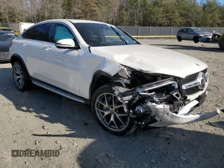 2021 Mercedes-Benz GLC with VIN W1N0J8EB4MF892643, listed as a Copart auction lot 82924654 with 25,270 mi miles and Salvage Title. Bid and sale history available at carsss.com. Image 4.