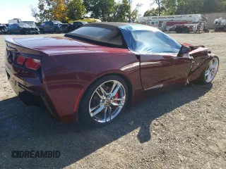 2019 Chevrolet Corvette 2LT with VIN 1G1YD3D73K5107252, listed as a Copart auction lot 77106114 with 19,093 mi miles and Salvage Title. Bid and sale history available at carsss.com. Image 3.