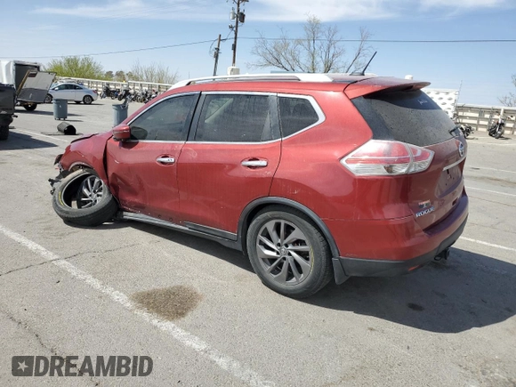 2016 Nissan Rogue SL with VIN 5N1AT2MT1GC730869, listed as a Copart auction lot 51115805 with 128,679 mi miles and Salvage Title. Bid and sale history available at DreamBid. Image 2.