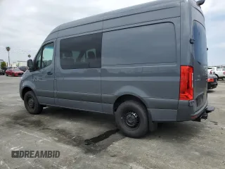 2023 Mercedes-Benz Sprinter Cargo with VIN W1W4NBHY9PT148086, listed as a Copart auction lot 52333884 with 6,056 mi miles and . Bid and sale history available at carsss.com. Image 3.