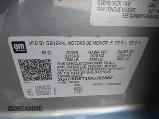 2021 GMC Sierra 1500 with VIN 3GTP8DET1MG382882, listed as a IAAI auction lot 41615193 with 64,120 mi miles and . Bid and sale history available at DreamBid. Image 8.