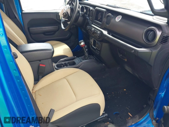 2022 Jeep Wrangler Unlimited Sport with VIN 1C4HJXDG3NW117155, listed as a IAAI auction lot 40240879 with 36,323 mi miles and . Bid and sale history available at DreamBid. Image 5.