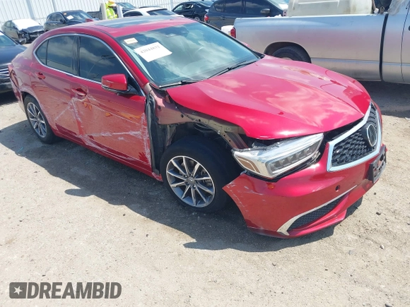 2020 Acura TLX w/Technology Pkg with VIN 19UUB1F55LA015601, listed as a IAAI auction lot 42044832 with 51,442 mi miles. Bid and sale history available at carsss.com. Image 6.