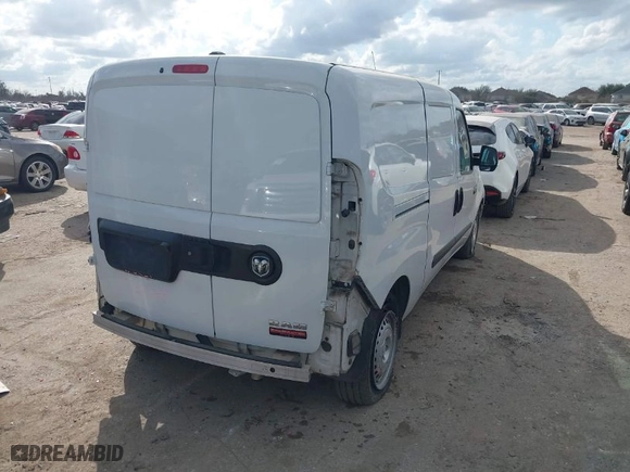 2015 Ram ProMaster City Cargo Van Tradesman SLT with VIN ZFBERFBT0F6A04261, listed as a IAAI auction lot 41442818 with 69,666 mi miles. Bid and sale history available at carsss.com. Image 4.