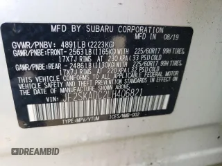 2020 Subaru Forester with VIN JF2SKADC2LH406821, listed as a Copart auction lot 65398444 with 88,821 mi miles and Salvage Title. Bid and sale history available at carsss.com. Image 14.