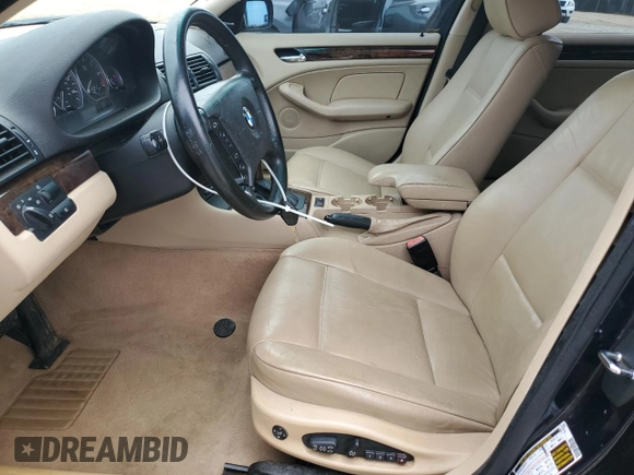 2005 BMW 3 Series 330xi with VIN WBAEW53495PN37185, listed as a Copart auction lot 56757665 with 123,515 mi miles and Salvage title. Bid and sale history available at DreamBid. Image 7.