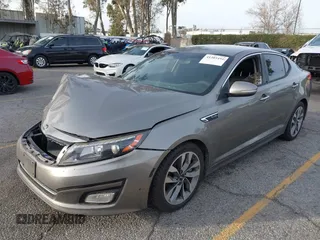 2014 Kia Optima SX Turbo with VIN 5XXGR4A63EG291596, listed as a IAAI auction lot 41385491 with 265,017 mi miles and . Bid and sale history available at DreamBid. Image 2.