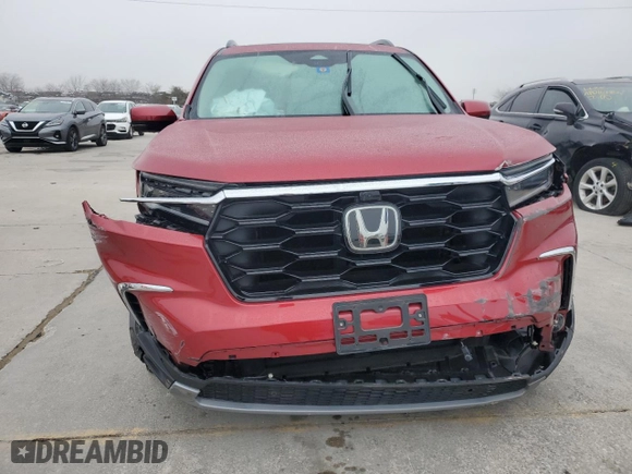 2023 Honda Pilot Elite with VIN 5FNYG1H87PB016383, listed as a Copart auction lot 43876635 with 0 mi miles and Salvage Title. Bid and sale history available at carsss.com. Image 5.