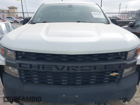2020 Chevrolet Silverado 1500 Work Truck with VIN 1GCRYAEF8LZ177155, listed as a IAAI auction lot 42223021 with 41,381 mi miles and . Bid and sale history available at DreamBid. Image 6.