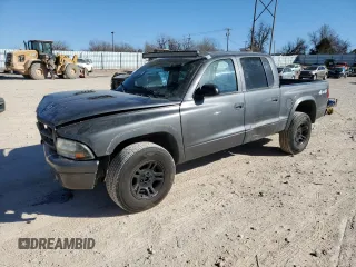 2004 Dodge Dakota Sport with VIN 1D7HG38K34S565638, listed as a Copart auction lot 46971655 with 147,296 mi miles and Salvage Title. Bid and sale history available at carsss.com. Image 1.