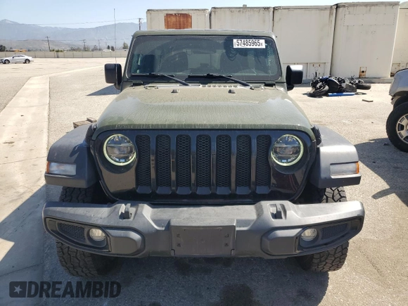 2021 Jeep Wrangler Unlimited Willys z VIN 1C4HJXDN5MW683606, wystawiony jako Copart lot #57485965 z przebiegiem 71 574 mil mil oraz Szkoda całkowita • Salvage title. Historia ofert i sprzedaży dostępna na DreamBid. Obrazek 5.