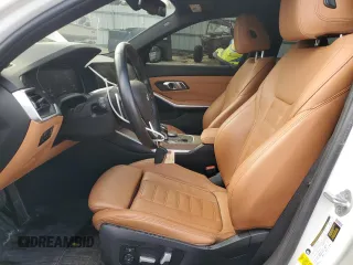 2021 BMW 3 Series 330i with VIN 3MW5R1J05M8B48878, listed as a Copart auction lot 47540515 with 53,516 mi miles and Salvage Title. Bid and sale history available at carsss.com. Image 7.
