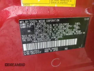 2010 Toyota RAV4 Sport z VIN JTMRK4DV9A5090168, wystawiony jako Copart lot #64210535 z przebiegiem 180 328 mil mil oraz Czysty tytuł • Clean title. Historia ofert i sprzedaży dostępna na DreamBid. Obrazek 13.