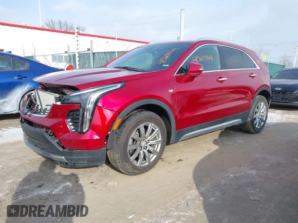 2021 Cadillac XT4 FWD Premium Luxury with VIN 1GYFZCR44MF019607, listed as a IAAI auction lot 41363064 with 24,364 mi miles. Bid and sale history available at carsss.com. Image 2.