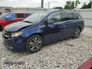 2016 Honda Odyssey Touring Elite with VIN 5FNRL5H98GB004677, listed as a Copart auction lot 59982165 with 119,341 mi miles and Clean title. Bid and sale history available at DreamBid. Image 1.