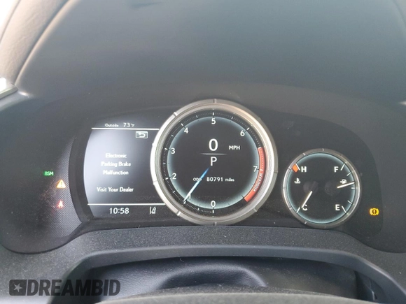 2021 Lexus RX 350 F Sport with VIN 2T2YZMDA2MC289697, listed as a Copart auction lot 47851685 with 80,791 mi miles and Salvage title. Bid and sale history available at DreamBid. Image 9.