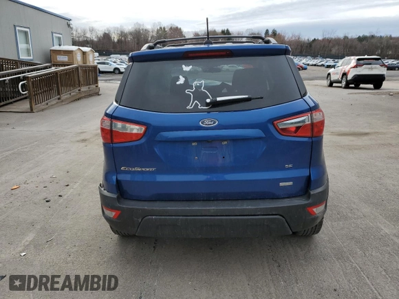 2019 Ford EcoSport SE with VIN MAJ3S2GE5KC264083, listed as a Copart auction lot 51707965 with 77,871 mi miles and Salvage Title. Bid and sale history available at DreamBid. Image 6.