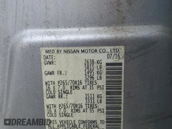 2016 Nissan Frontier SV with VIN 1N6AD0FVXGN786315, listed as a Copart auction lot 51430085 with 46,137 mi miles and Salvage title. Bid and sale history available at DreamBid. Image 12.