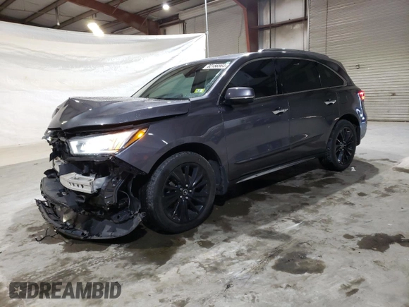 2017 Acura MDX w/Advance Pkg with VIN 5FRYD4H82HB012431, listed as a Copart auction lot 82156564 with 88,397 mi miles and Clean Title. Bid and sale history available at carsss.com. Image 1.
