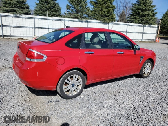 2008 Ford Focus SE with VIN 1FAHP35N58W182006, listed as a Copart auction lot 53599705 with 194,076 mi miles and Salvage Title. Bid and sale history available at carsss.com. Image 3.