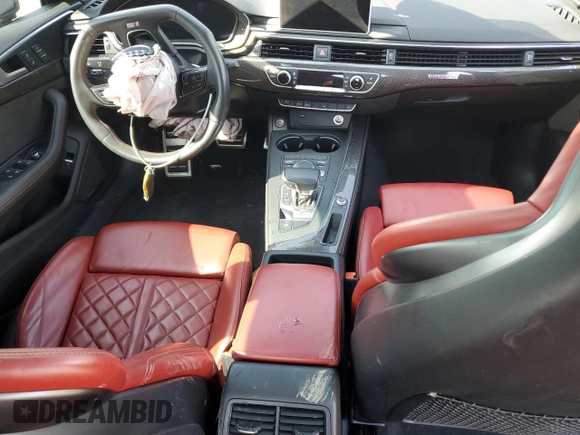 2018 Audi S5 Sportback Prestige z VIN WAUC4CF54JA097251, wystawiony jako Copart lot #56038824 z przebiegiem Nie podano mil oraz Szkoda całkowita • Salvage title. Historia ofert i sprzedaży dostępna na DreamBid. Obrazek 8.