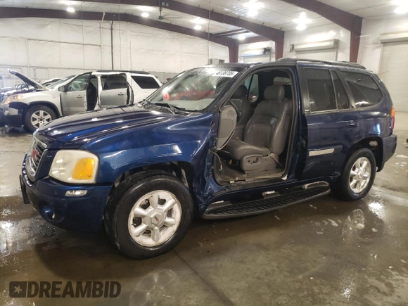 2003 GMC Envoy SLT with VIN 1GKDT13S132184373, listed as a Copart auction lot 46138705 with 130,612 mi miles and Salvage Title. Bid and sale history available at carsss.com. Image 1.