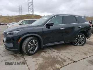 2025 Infiniti QX60 Luxe with VIN 5N1AL1FS2SC339804, listed as a Copart auction lot 54784835 with 4,291 mi miles and Salvage title. Bid and sale history available at DreamBid. Image 1.