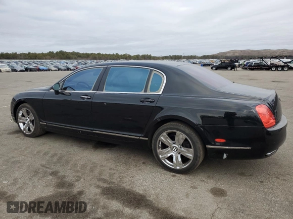 2007 Bentley Flying Spur with VIN SCBBR93W778040920, listed as a Copart auction lot 48711225 with 100,528 mi miles and Salvage title. Bid and sale history available at DreamBid. Image 2.