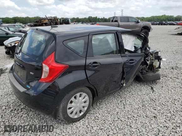 2016 Nissan Note S with VIN 3N1CE2CP5GL393576, listed as a Copart auction lot 61638175 with Not provided miles and Salvage title. Bid and sale history available at DreamBid. Image 3.