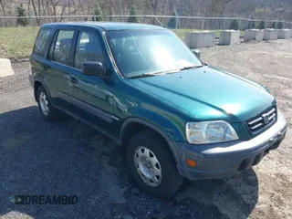 2001 Honda CR-V LX with VIN JHLRD18441C010462, listed as a IAAI auction lot 41929596 with 215,871 mi miles. Bid and sale history available at carsss.com. Image 1.