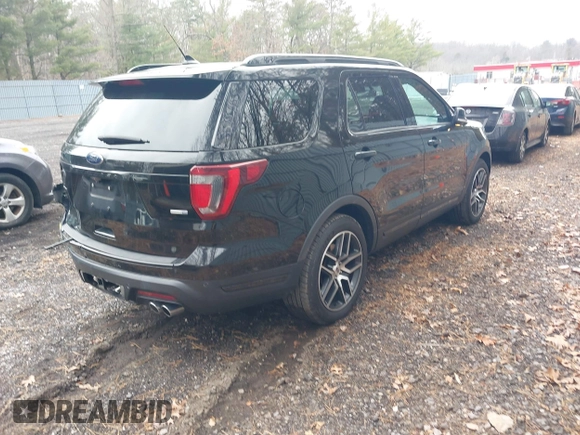 2018 Ford Explorer Sport with VIN 1FM5K8GT3JGC38668, listed as a IAAI auction lot 41306596 with 76,321 mi miles and . Bid and sale history available at DreamBid. Image 4.