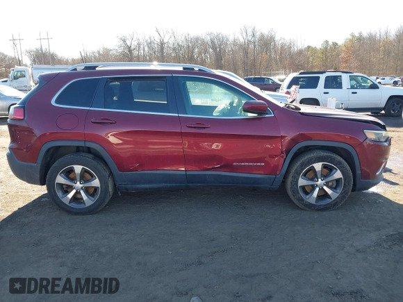 2019 Jeep Cherokee Limited with VIN 1C4PJMDX6KD337276, listed as a IAAI auction lot 41572575 with 76,233 mi miles and . Bid and sale history available at DreamBid. Image 13.