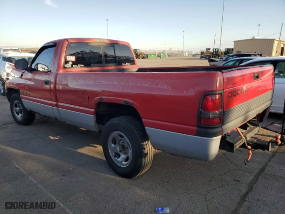 1998 Dodge Ram 1500 with VIN 1B7HC16Y9WS623837, listed as a Copart auction lot 51989225 with 189,336 mi miles and Salvage Title. Bid and sale history available at carsss.com. Image 2.