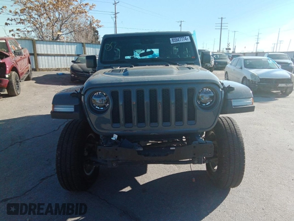 2021 Jeep Wrangler Unlimited Rubicon with VIN 1C4HJXFN1MW687231, listed as a Copart auction lot 85947774 with 35,076 mi miles and Salvage Title. Bid and sale history available at DreamBid. Image 5.