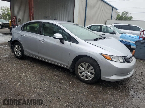 2012 Honda Civic LX с VIN 19XFB2F54CE079865, выставлен на аукционе Copart как лот 48490125 с пробегом 100 924 миль миль и Списание • Salvage title. История ставок и продаж доступна на DreamBid. Изображение 4.