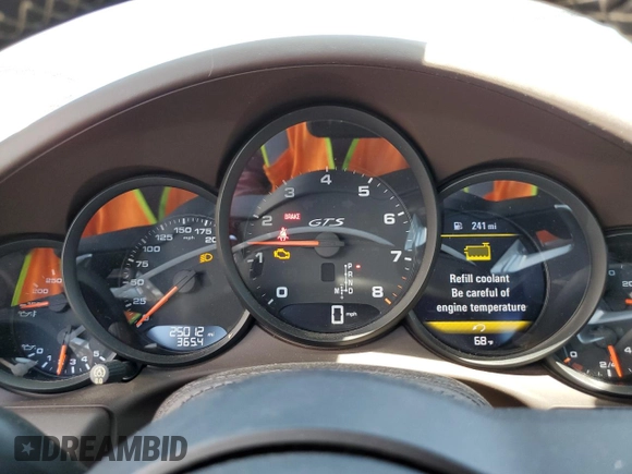 2019 Porsche 911 4S with VIN WP0BB2A99KS126019, listed as a Copart auction lot 60111334 with 25,012 mi miles and Salvage Title. Bid and sale history available at DreamBid. Image 9.