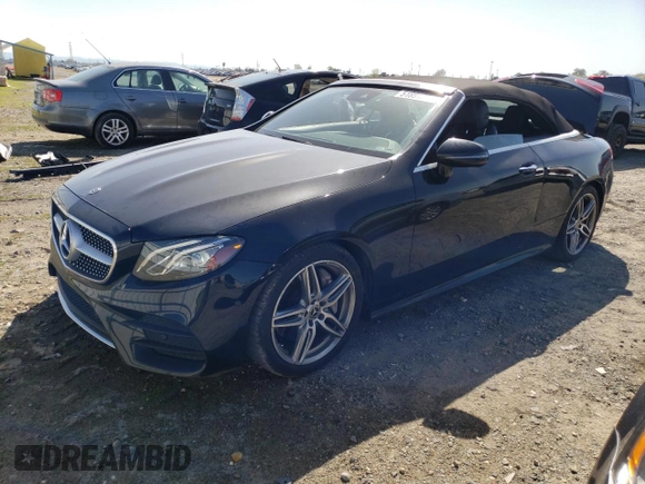 2018 Mercedes-Benz E-Class E 400 with VIN WDD1K6FB2JF039977, listed as a Copart auction lot 51891805 with 0 mi miles and Salvage Title. Bid and sale history available at carsss.com. Image 1.