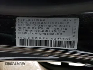 2015 Audi A7 3.0 Prestige with VIN WAU2GAFC6FN003456, listed as a Copart auction lot 84091424 with 132,432 mi miles and Non Repairable. Bid and sale history available at carsss.com. Image 12.