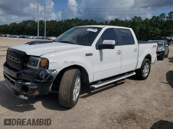 2007 Ford F-150 XLT with VIN 1FTPW12V27KD37683, listed as a Copart auction lot 61747115 with 189,674 mi miles and Salvage title. Bid and sale history available at DreamBid. Image 1.