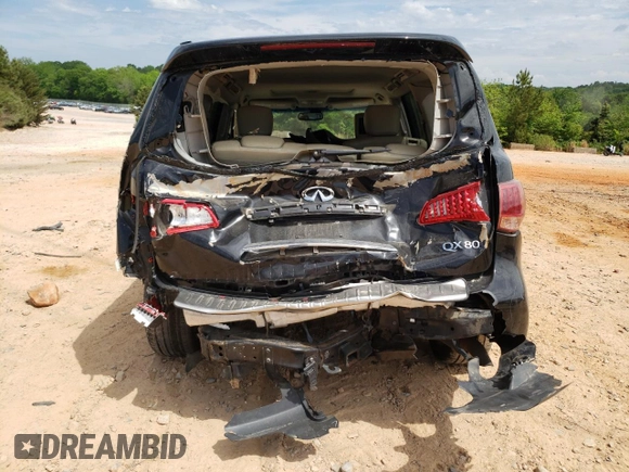 2014 Infiniti QX80 z VIN JN8AZ2NF4E9553258, wystawiony jako Copart lot #54238315 z przebiegiem 223 363 mil mil oraz Szkoda całkowita • Salvage title. Historia ofert i sprzedaży dostępna na DreamBid. Obrazek 6.