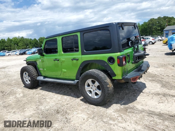 2018 Jeep Wrangler Unlimited Sport S with VIN 1C4HJXDN6JW332280, listed as a Copart auction lot 55914605 with 135,998 mi miles and Clean title. Bid and sale history available at DreamBid. Image 2.