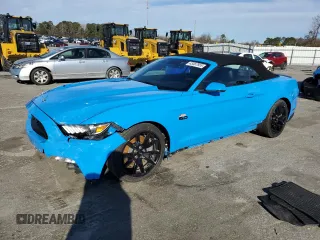 2017 Ford Mustang GT Premium with VIN 1FATP8FFXH5319509, listed as a Copart auction lot 45567855 with 43,612 mi miles and Salvage Title. Bid and sale history available at carsss.com. Image 1.