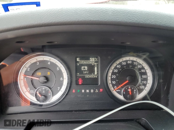 2016 Ram 1500 Express with VIN 1C6RR7KT6GS173783, listed as a Copart auction lot 46929225 with 183,450 mi miles and Salvage title. Bid and sale history available at DreamBid. Image 9.