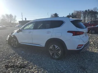 2020 Hyundai Santa Fe SEL with VIN 5NMS3CAA5LH275201, listed as a Copart auction lot 85453704 with 87,400 mi miles and Salvage Title. Bid and sale history available at carsss.com. Image 2.
