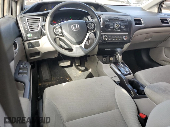 2013 Honda Civic LX with VIN 19XFB2F57DE212202, listed as a Copart auction lot 54188345 with 121,369 mi miles and Salvage Title. Bid and sale history available at DreamBid. Image 8.